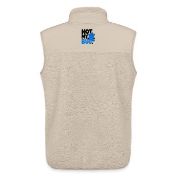 Computerchat NICHT MEIN BUG. - Unisex Sherpaweste von Stanley/Stella - Beige - Hinten - AI Model Male 178 light (178cm)