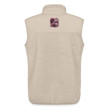 Kaffee Totenkopf Pink Gothic - Unisex Sherpaweste von Stanley/Stella - Beige - Hinten - AI Model Male 178 light (178cm)