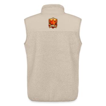 Herbstlaub Shield Vibes - Unisex Sherpaweste von Stanley/Stella - Beige - Hinten - AI Model Male 178 light (178cm)