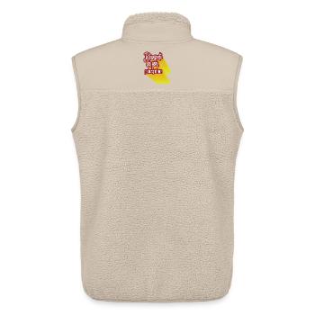 Ich transportiere Menschen, nicht ihre Probleme - Unisex Sherpaweste von Stanley/Stella - Beige - Hinten - AI Model Male 178 light (178cm)