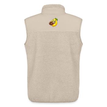 Süße Cartoon Zitrone Keks Dessert - Unisex Sherpaweste von Stanley/Stella - Beige - Hinten - AI Model Male 178 light (178cm)