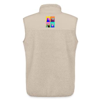 Ferret Frettchen - Unisex Sherpaweste von Stanley/Stella - Beige - Hinten - AI Model Male 178 light (178cm)