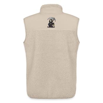 Reaper mit Laterne - Unisex Sherpaweste von Stanley/Stella - Beige - Hinten - AI Model Male 178 light (178cm)