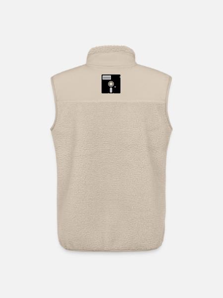 retro floppy disk - Veste sans manches sherpa unisexe Stanley/Stella - beige