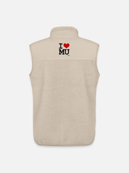 i love mu - Unisex Sherpa Gilet by Stanley/Stella - beige