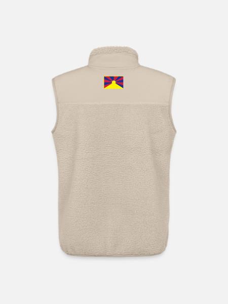 Flag of Tibet - Unisex Sherpa Gilet by Stanley/Stella - beige