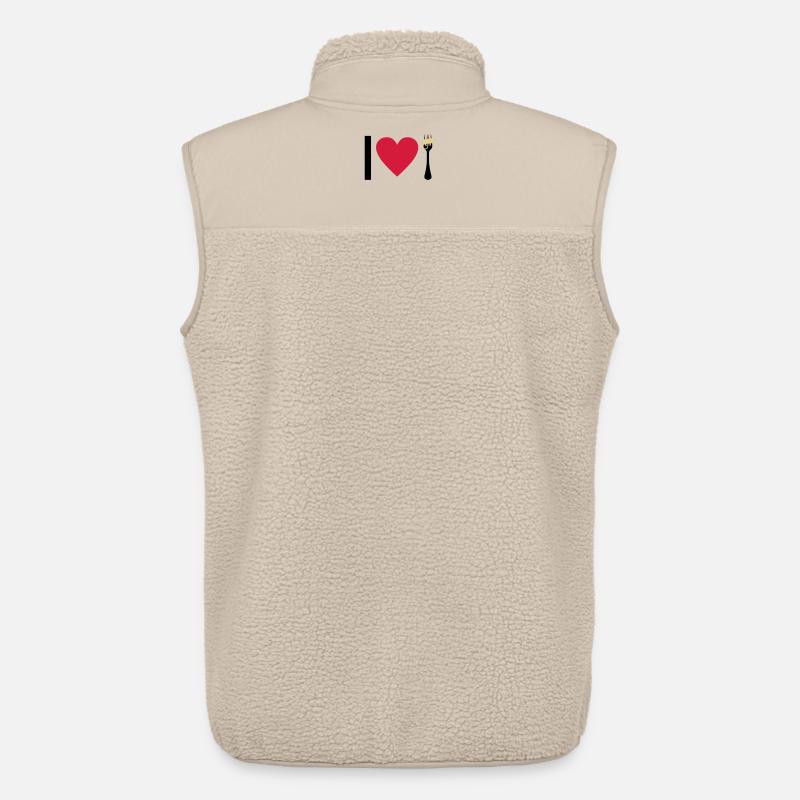 I love Pasta - Unisex Sherpaweste von Stanley/Stella - Beige