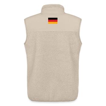 Germany Tricolor Flag - Unisex Sherpa Gilet by Stanley/Stella - beige - Back - AI Model Male 178 light (178cm)