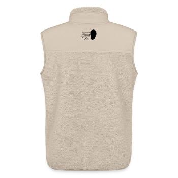 Galileo - Thunderbolt and lightning very... 2clr - Unisex Sherpaweste von Stanley/Stella - Beige - Hinten - AI Model Male 178 light (178cm)