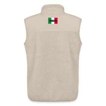 Italia - Flagge von Italien - Unisex Sherpaweste von Stanley/Stella - Beige - Hinten - AI Model Male 178 light (178cm)