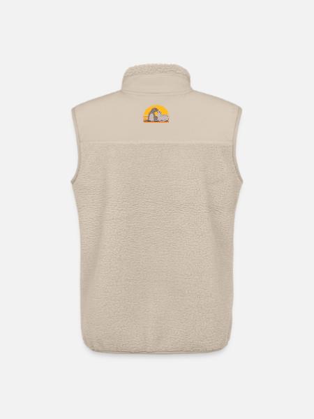 Seal med baby søde sæler sæler gave - Stanley/Stella unisex sherpavest - beige