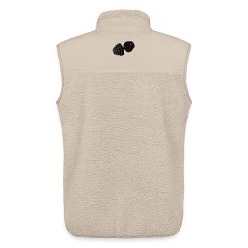 Dumbel Gym Gewicht - Unisex Sherpaweste von Stanley/Stella - Beige - Hinten - AI Model Male 178 light (178cm)