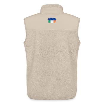 EU Italien Flagge Fusion - Unisex Sherpaweste von Stanley/Stella - Beige - Hinten - AI Model Male 178 light (178cm)