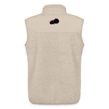 stone sawing stone sawing machine - Unisex Sherpa Gilet by Stanley/Stella - beige - Back - AI Model Male 178 light (178cm)