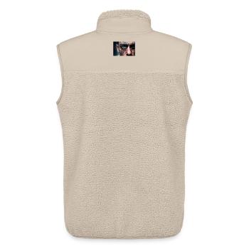 Verstörendes Männergesicht - Unisex Sherpaweste von Stanley/Stella - Beige - Hinten - AI Model Male 178 light (178cm)