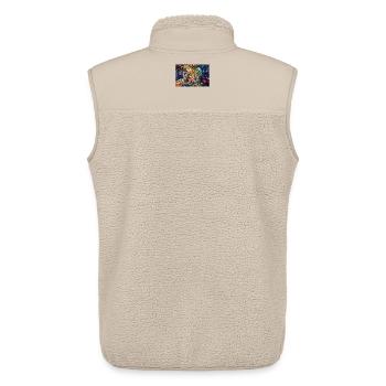 Neon Anatomy Embrace - Unisex Sherpa Gilet by Stanley/Stella - beige - Back - AI Model Male 178 light (178cm)