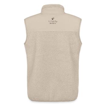 Je peux pas j’ai astro - Veste sans manches sherpa unisexe Stanley/Stella - beige - Dos - AI Model Male 178 light (178cm)