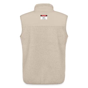 Childish adult at play - Unisex Sherpaweste von Stanley/Stella - Beige - Hinten - AI Model Male 178 light (178cm)