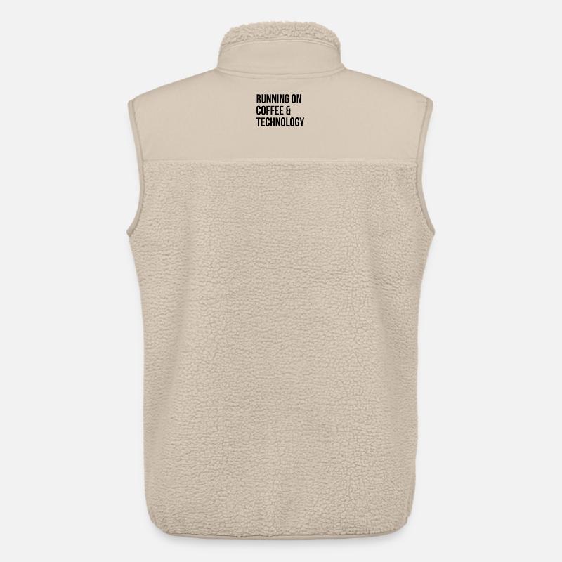 Technology Technology Technology - Unisex Sherpa Gilet by Stanley/Stella - beige
