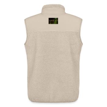 Swimming Silently Through Calm Green Water - Unisex Sherpa Gilet by Stanley/Stella - beige - Back - AI Model Male 178 light (178cm)