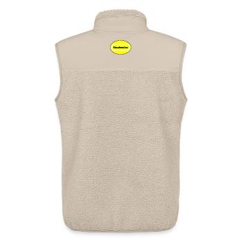 Craftsman Motif with Color Effect - Unisex Sherpa Gilet by Stanley/Stella - beige - Back - AI Model Male 178 light (178cm)