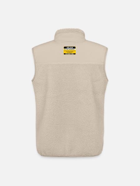 Complaining Danger Zone - Unisex Sherpa Gilet by Stanley/Stella - beige