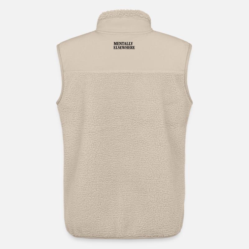 MENTALLY ELSEWHERE - Unisex Sherpaweste von Stanley/Stella - Beige