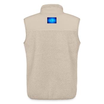 Blue Water Splash #2 - Unisex Sherpa Gilet by Stanley/Stella - beige - Back - AI Model Male 178 light (178cm)