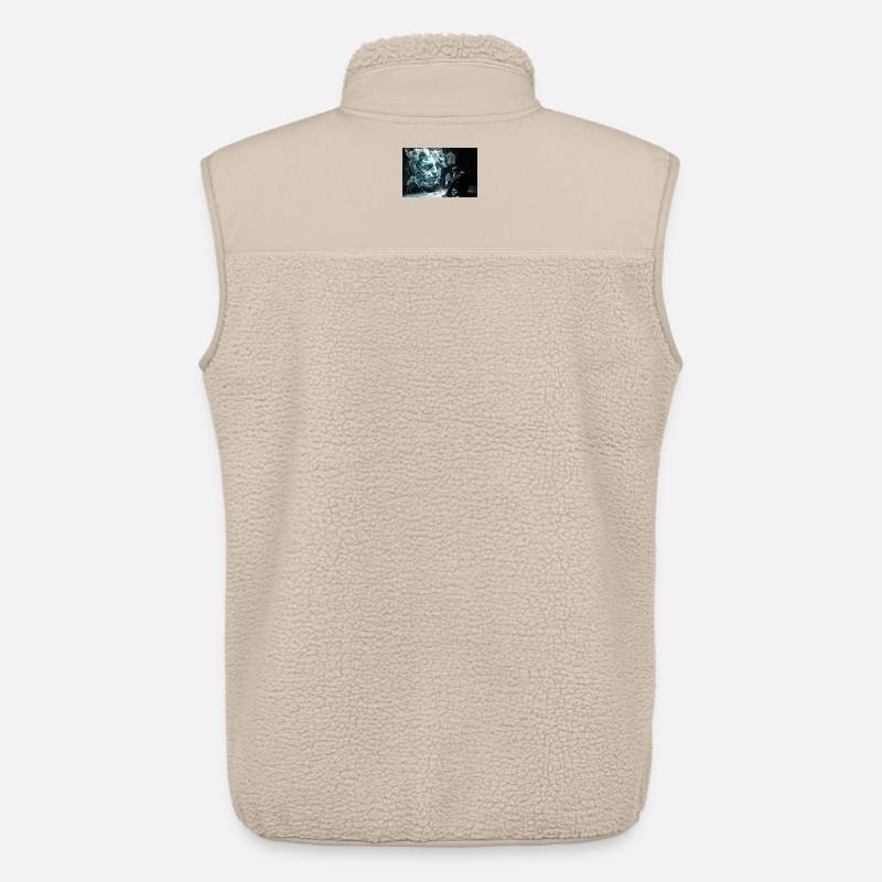 Felsgesicht und Nachdenklicher Mann - Unisex Sherpaweste von Stanley/Stella - Beige
