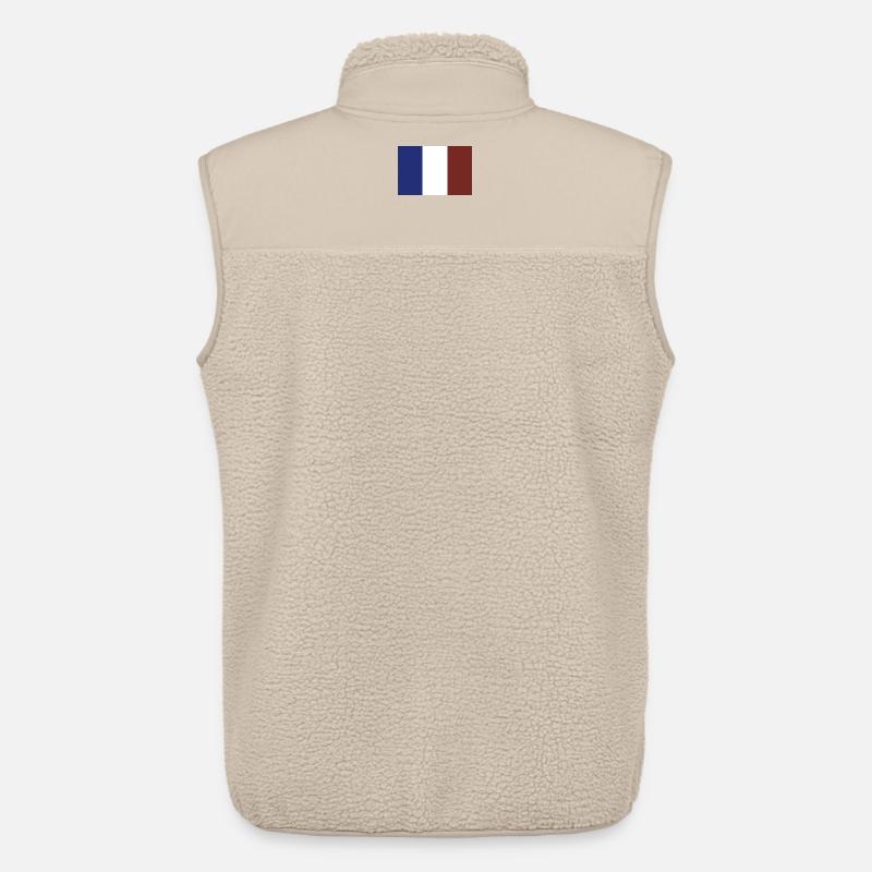Frankreich Flagge - Unisex Sherpaweste von Stanley/Stella - Beige