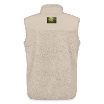 Puissance des plantes - Veste sans manches sherpa unisexe Stanley/Stella - beige - Dos - AI Model Male 178 light (178cm)