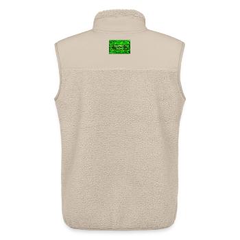 Neon Cyber Military Logo - Unisex Sherpa Gilet by Stanley/Stella - beige - Back - AI Model Male 178 light (178cm)