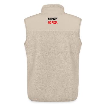 Party - Unisex Sherpa Gilet by Stanley/Stella - beige - Back - AI Model Male 178 light (178cm)
