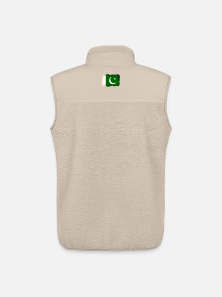 Flag Pakistan - Unisex Sherpa Gilet by Stanley/Stella - beige