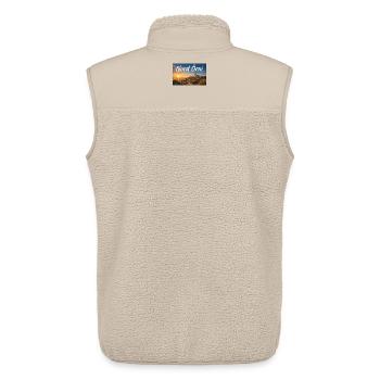 Nord Örni Norderney  - Unisex Sherpaweste von Stanley/Stella - Beige - Hinten - AI Model Male 178 light (178cm)