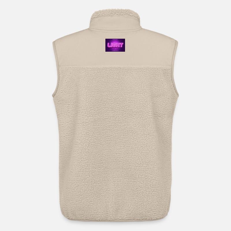 Lettrage à lumière néon - Veste sans manches sherpa unisexe Stanley/Stella - beige