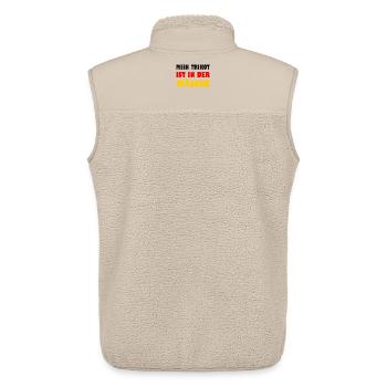 Ersatztrikot - Unisex Sherpaweste von Stanley/Stella - Beige - Hinten - AI Model Male 178 light (178cm)