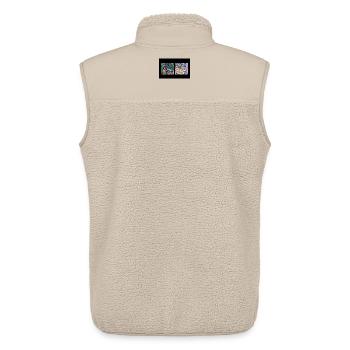 jschragshroj - Unisex Sherpa Gilet by Stanley/Stella - beige - Back - AI Model Male 178 light (178cm)