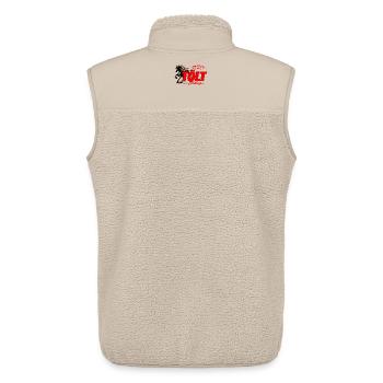 Plus qu’une démarche - Tölt - Veste sans manches sherpa unisexe Stanley/Stella - beige - Dos - AI Model Male 178 light (178cm)