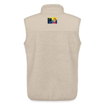 War.. Nobody wants it. - Unisex Sherpaweste von Stanley/Stella - Beige - Hinten - AI Model Male 178 light (178cm)