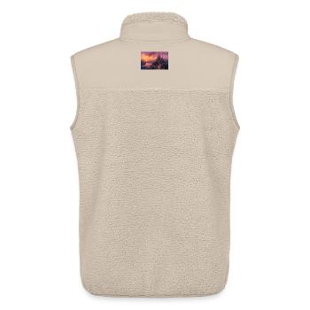 Nature - Unisex Sherpa Gilet by Stanley/Stella - beige - Back - AI Model Male 178 light (178cm)