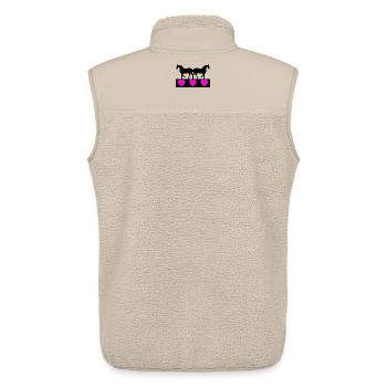 Pferde - Unisex Sherpaweste von Stanley/Stella - Beige - Hinten - AI Model Male 178 light (178cm)