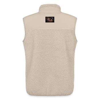 Planeten - Unisex Sherpaweste von Stanley/Stella - Beige - Hinten - AI Model Male 178 light (178cm)