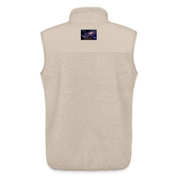 milky way - Unisex Sherpa Gilet by Stanley/Stella - beige - Back - AI Model Male 178 light (178cm)