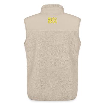 Cute duck typography - Unisex Sherpa Gilet by Stanley/Stella - beige - Back - AI Model Male 178 light (178cm)