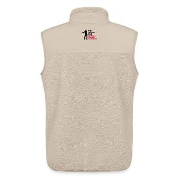 Der Zahnarzt sagte, nicht zu FLOSS Tanz vergessen - Unisex Sherpaweste von Stanley/Stella - Beige - Hinten - AI Model Male 178 light (178cm)
