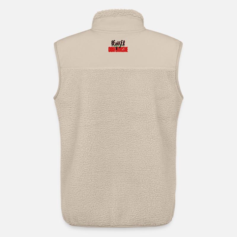 Refuser le conformisme - Veste sans manches sherpa unisexe Stanley/Stella - beige