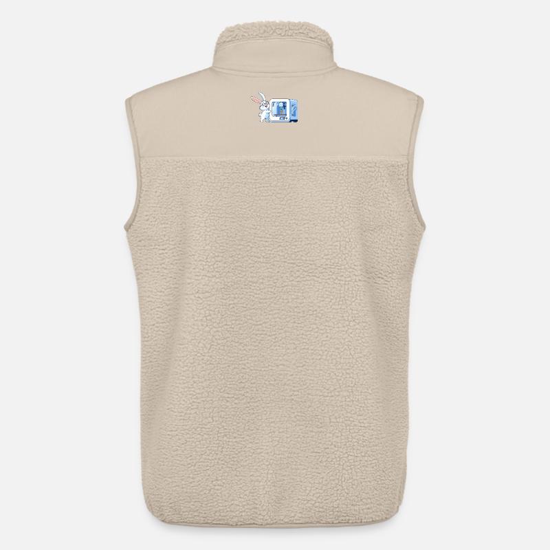 Lustiges Kaninchen Nerd Programmierer 3D Drucker - Unisex Sherpaweste von Stanley/Stella - Beige