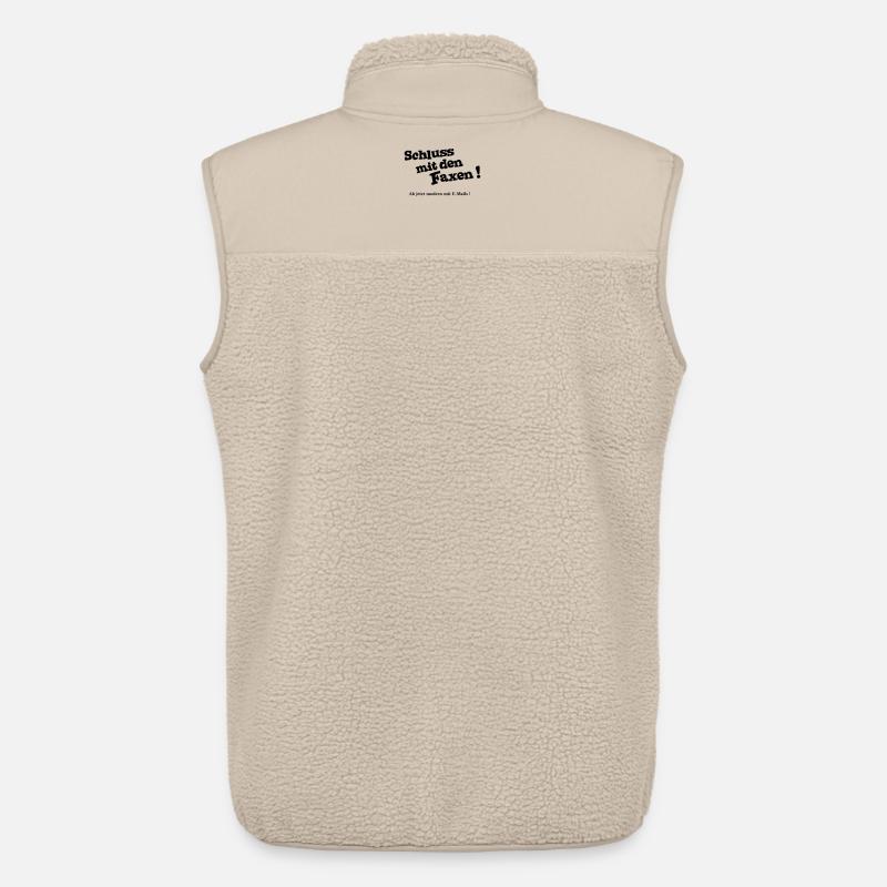 Schluss mit Faxen - Unisex Sherpaweste von Stanley/Stella - Beige