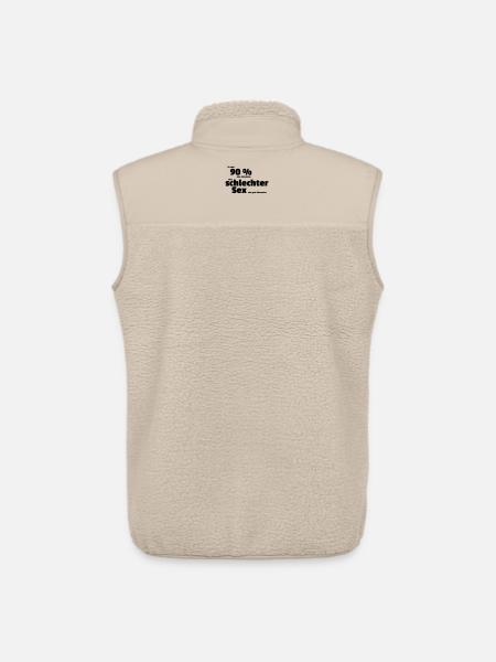 Bad Sex - Unisex Sherpa Gilet by Stanley/Stella - beige